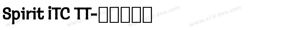 Spirit ITC TT字体转换